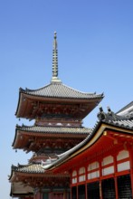 Pagoda, Kiyomizu Temple, Kiyomizu-dera Temple, Kyoto, Japan, Asia