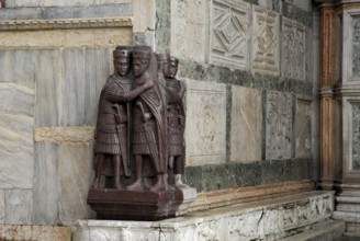 Sculpture of the Tetrarchs, Basilica di San Marco, Venice, Veneto, Italy, Europe