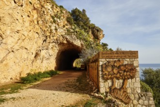 Entrance to the National Park, Tunnel, Signpost, Zingaro, National Park, Nature Reserve, Northwest,