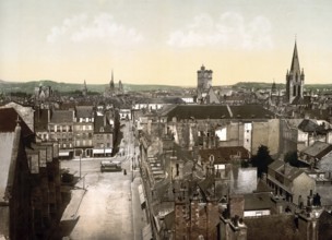 General view, Dijon, France, c. 1890, Historic, digitally enhanced reproduction of a photochrome