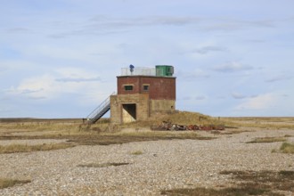 Orford Ness lighthouse Open Day, September 2017, Suffolk, England, UK, old military building