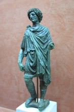 Bronze female figure, Museo Nacional de Arte Romano, national museum of Roman art, Merida,