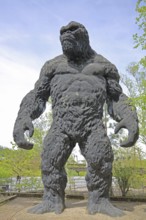 Sculpture King Kong by Ottmar Hörl Biennale 2019, large, street art, monkey figure, monster,