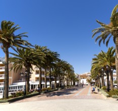 Balcon de Europa terrace in the centre of the popular holiday resort town of Nerja, Malaga