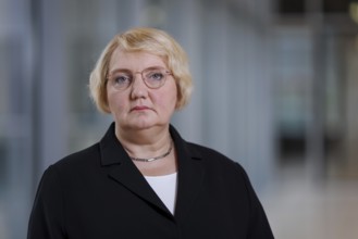 Katja Mast, First Parliamentary Secretary of the SPD parliamentary group in the Bundestag, poses