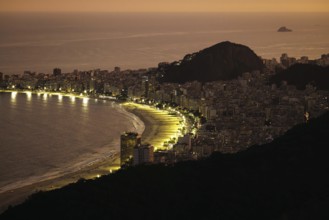 View from Sugarloaf Mountain to Copacabana in Rio de Janeiro. 21.07.2024. Photographed on behalf of