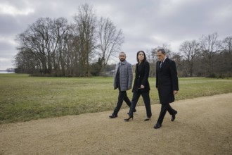 Trilateral meeting at Villa Borsig between Germany, Armenia and Azerbaijan. Annalena Bärbock