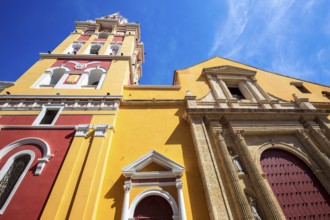 Columbia, Unesco site, colorful Cartagena Walled City Cuidad Amurrallada in historic city center