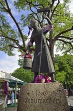 Europe, Germany, Bavaria, City of Munich, Viktualienmarkt, Monument, bronze sculpture Ida