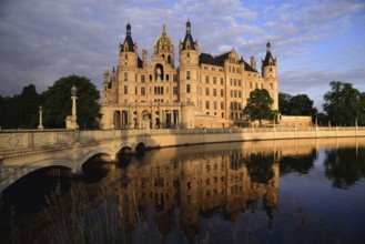 Europe, Germany, Mecklenburg-Western Pomerania, Schwerin, Schwerin Castle, built 1845 to 1857 in