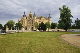 Europe, Germany, Mecklenburg-Western Pomerania, Schwerin, Schwerin Castle, built between 1845 and