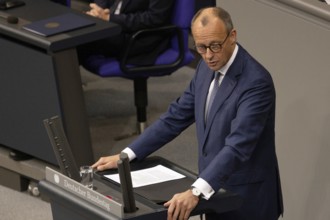 Friedrich Merz (Federal Chairman of the CDU) during the government statement on the current