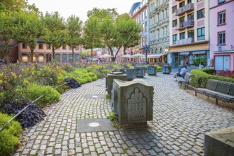 St Martin's Cathedral and Cathedral Square in Mainz, Rhineland-Palatinate, Germany, Europe