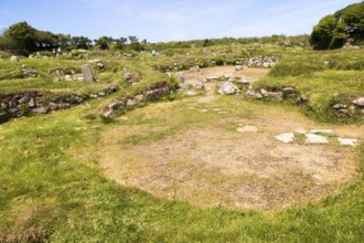 Carn Euny prehistoric village, Cornwall, England, UK