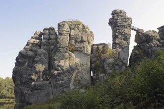 Externsteine, Teutoburg Forest, Horn-Bad Meinberg, North Rhine-Westphalia, Germany, Europe