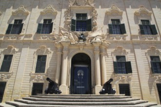 Auberge de Castille palace in city centre of Valletta, Malta completed in 1744