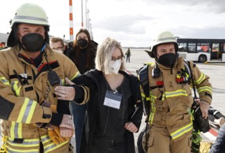 EASA emergency exercise at BER Airport, emergency services rehearsed an emergency in the aviation