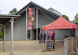 Swords of Kingdoms, The Staffordshire Hoard Anglo-Saxon exhibition, Sutton Hoo, Suffolk, England,