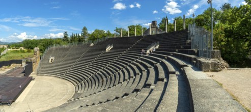 Vaison-la-Romaine. Ancient theater of archaeological site of Puymin. Vaucluse. Provence-Alpes-Côte