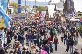 Folk festival in Stuttgart. The 177th Cannstatter Volksfest on the Wasen is one of the most