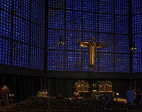 Altar in the new Kaiser Wilhelm Memorial Church, Berlin, Germany, Europe