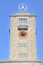 Station tower, main railway station in Stuttgart, Baden-Württemberg, Germany, Europe