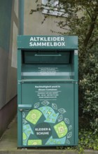 Used clothing container, Potsdamer Straße, Zehlendorf, Steglitz-Zehlendorf district, Berlin,