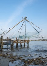 Chinese fishing nets, Fort Kochi, Cochin, Kerala, India, Asia