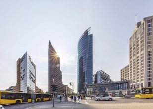 Modern office buildings, tower blocks at Potsdamer Platz Berlin, Germany, Europe