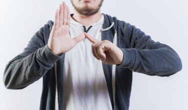 Sign Language Gesture Concepts. People talking in sign language isolated