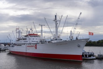 Museum ship Cap San Diego in Hamburg harbour at the Speicherstadt, Hamburg, Germany, Europe