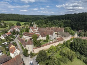 Bebenhausen Monastery and Palace, former Cistercian Abbey, aerial view, district of Tübingen,