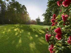 Roses on the golf course