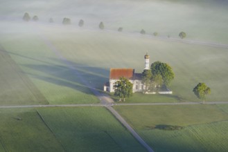 Pilgrimage church of St Coloman, Königswinkel, Ostallgäu, Allgäu, Bavaria, Germany, Europe