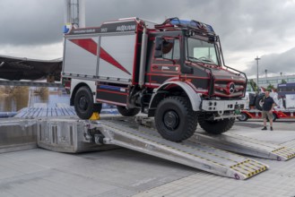 Interschutz 2022 trade fair in Hanover, the world's largest trade fair for fire, rescue and