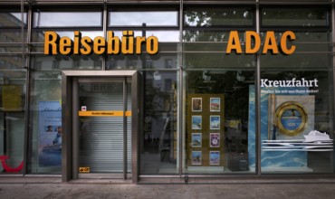 ADAC travel agency, closed, Stuttgart, Baden-Württemberg, Germany, Europe