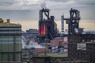 Duisburg-Bruckhausen steel site, ThyssenKrupp Steel, blast furnaces 8 and 9 Duisburg, North