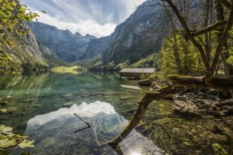 Obersee, Königssee, Schönau, Berchtesgaden National Park, Berchtesgadener Land, Upper Bavaria,