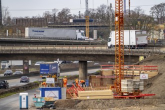 Duisburg-Kaiserberg motorway junction, complete reconstruction and new construction of the A3 and