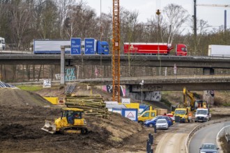 Duisburg-Kaiserberg motorway junction, complete reconstruction and new construction of the A3 and