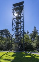 Fire watch tower on the Rennberg, near Flaesheim, Haltern am See, in the Haard forest area, one of