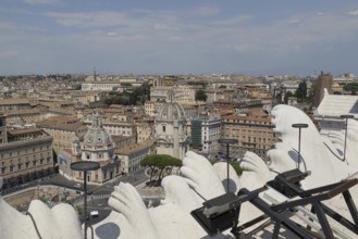 View from Monumento Vittorio Emanuele II, Piazza Venezia, Rome, Italy, Europe