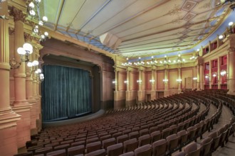 Auditorium, hall, interior view of the Richard Wagner Festival Theatre of the Bayreuth Festival on