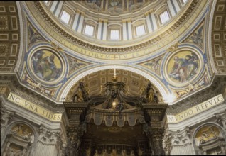 Ceiling of Bernini's ciborium canopy, St Peter's Basilica, San Pietro in Vaticano, Basilica of St