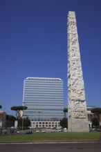 Piazza Guglielmo Marconi and Obelisco di Marconi stele and Unogas Energia Spa building, Esposizione