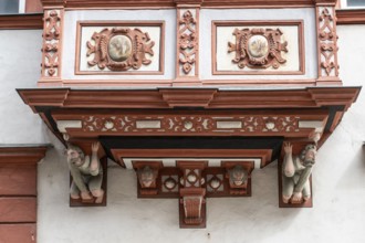 Naumburg, detail of historical buildings, Saxony-Anhalt, Germany, Europe