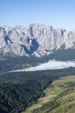 View from the Carnic main ridge to the Sesto Dolomites, Carnic Alps, Carinthia, Austria, Europe