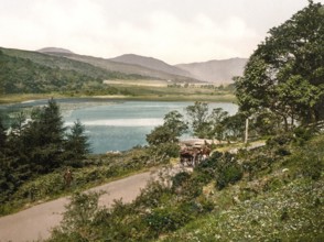 The Lochan, Dunoon, Scotland, Historic, digitally restored reproduction from a 19th century