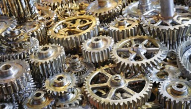 Metal, material, components, gear wheels made of stainless steel