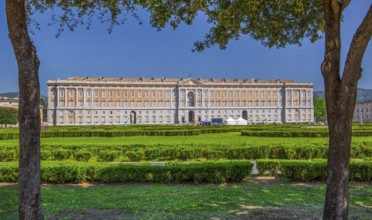 Southern front of the Royal Palace Palazzo Reale, Italian Versailles, Caserta, Campania, Italy,